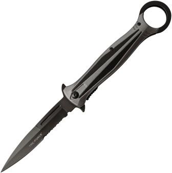 TF986GY Tac Force Linerlock Pocket Knife Spring Assisted Gray