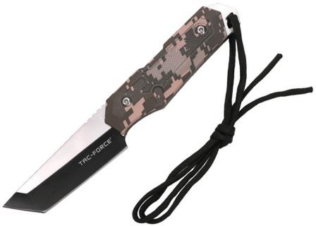 TFFIX117CA Tac Force Fixed Blade Knife Camo