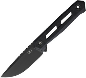 Tekto X1 Fixed Blade Knife Black - TKTX1RBKMC
