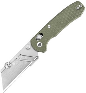 TVTG01GM TRIVISA Puppy Crossbar Lock Utility Pocket Knife Green