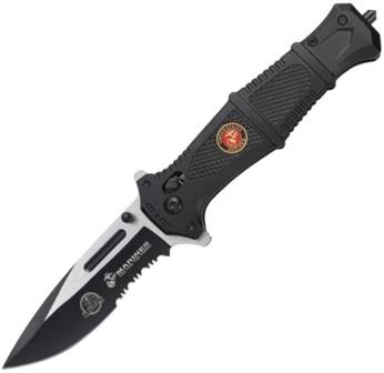USMC Rapid Lock Pocket Knife Black - USM3010BK