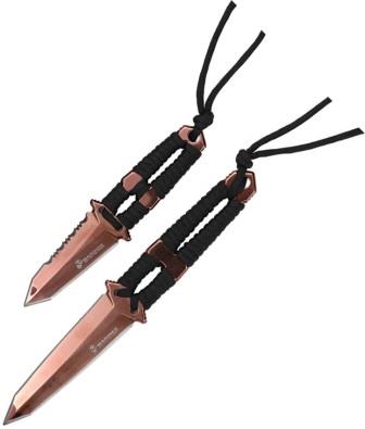USMSET3001BZ USMC Fixed Blade Knife Set Bronze