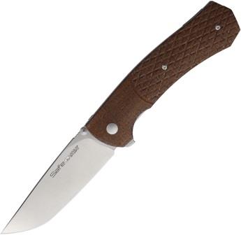 V6016IM3D Viper Safe A.S.L.S. Linerlock Pocket Knife Brown Micarta