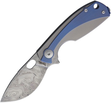 VA5964TIBL Viper Lille Framelock Pocket Knife Blue Titanium