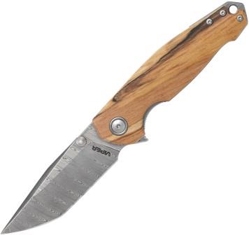 VA5985PI Viper Katla Linerlock Pocket Knife Damascus Poplar