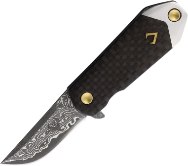 VNI03071 V NIVES KillaBite Framelock Pocket Knife Damascus