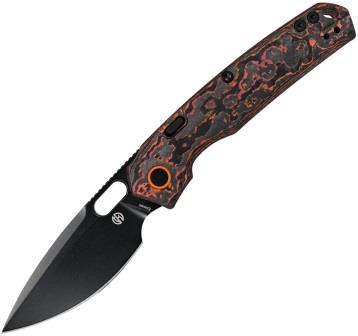 VOSA2209 Vosteed Psyop Top Linerlock Pocket Knife Fat Carbon Fiber Mars