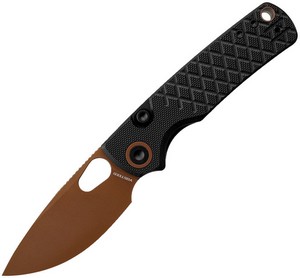 VOSA2622 Vosteed Porcupine Top Linerlock Pocket Knife Black