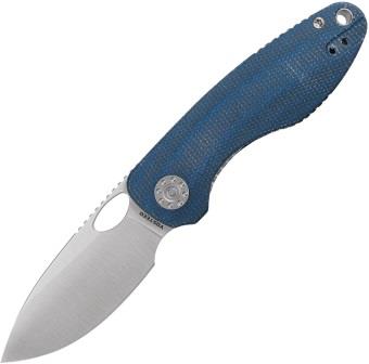 VOSA3301 Vosteed Acorn Linerlock Pocket Knife Blue Micarta