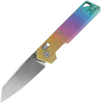 VOSA3508 Vosteed Parallel Crossbar Lock Pocket Knife Rainbow