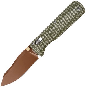VOSA4111 Vosteed Vombat Crossbar Lock Pocket Knife Green