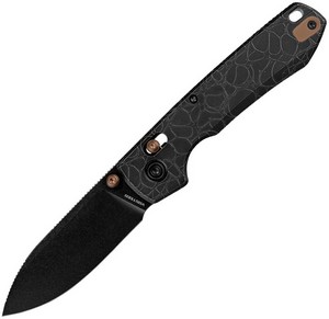VOSA4509 Vosteed Raccoon TiSlim Crossbar Lock Pocket Knife Black