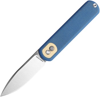 VOSCGVTML Vosteed Corgi Trek Lock Pocket Knife Blue Micarta