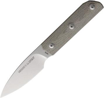 VT4064CG Viper Mirror2 Fixed Blade Knife Green Micarta