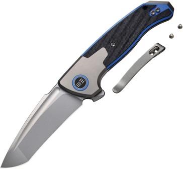 WE20078A2 We Knife Co Ltd Press Check Framelock Pocket Knife Blue