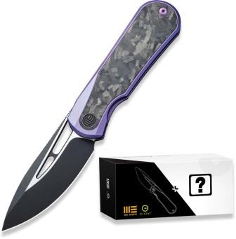WE210333MB We Knife Co Ltd Baloo Framelock Pocket Knife Mystery Box Purple