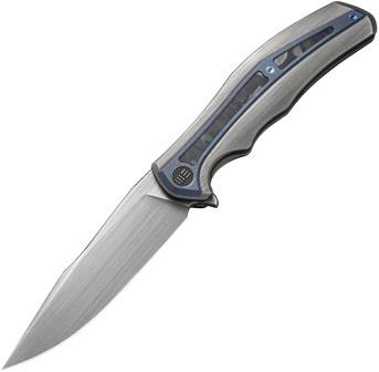 WE220164 We Knife Co Ltd Zonda Framelock Pocket Knife Marble Carbon Fiber
