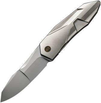 WE220282 We Knife Co Ltd Solid Framelock Pocket Knife Titanium
