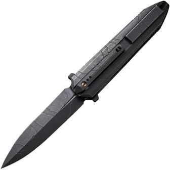 WE220324 We Knife Co Ltd Diatomic Framelock Pocket Knife Black 