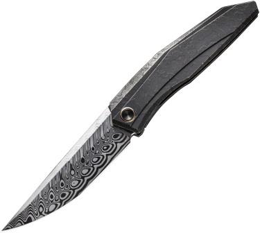 We Knife Co Ltd Cybernetic Framelock Pocket Knife Etched - WE22033DS1