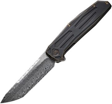 We Knife Co Ltd Shadowfire Framelock Pocket Knife Damascus - WE22035DS1