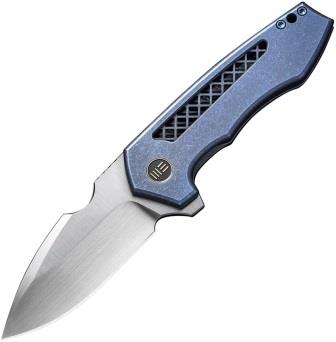 WE230192 We Knife Co Ltd Harpen Framelock Pocket Knife Blue