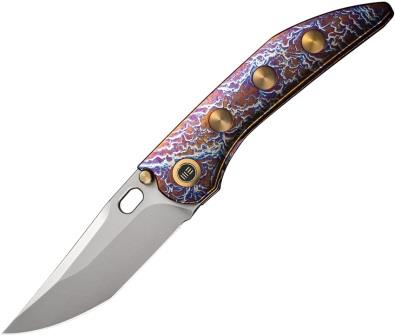 WE230372 We Knife Co Ltd Attor Framelock Pocket Knife Flame