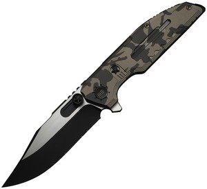 WE230583 We Knife Co Ltd Muster Framelock Pocket Knife Desert