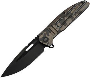 WE230593 We Knife Co Ltd Tracks Framelock Pocket Knife Desert