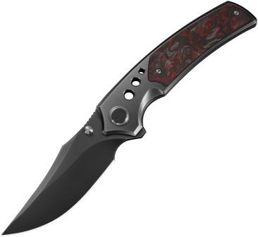 WE240874 We Knife Co Ltd Skynix Bolster Lock Pocket Knife Red Carbon Fiber