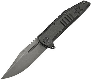 WE250791 We Knife Co Ltd Temper Framelock Pocket Knife Gray Stonewash