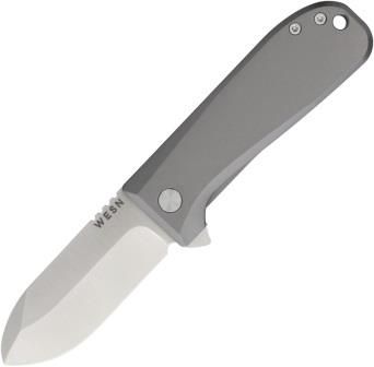 Wesn Goods Allman Framelock Pocket Knife Titanium - WESN04