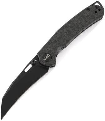 WXC16B WIXCO Wortex Linerlock Pocket Knife Carbon Fiber Black