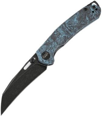 WXC16C WIXCO Wortex Linerlock Pocket Knife Carbon Fiber Blue