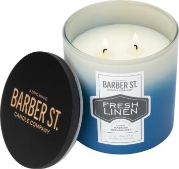ZO23810 Zippo Barber Street Fresh Linen Odor Masking Candle