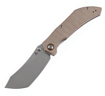 B1079A3 Tenable Tipper Linerlock Pocket Knife Brown Micarta