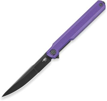 Bestech Duoz Linerlock Pocket Knife Purple - BTKG65E