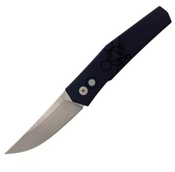 GM13044 GiantMouse Automatic Pocket Knife ACE Elmer Black Mouse