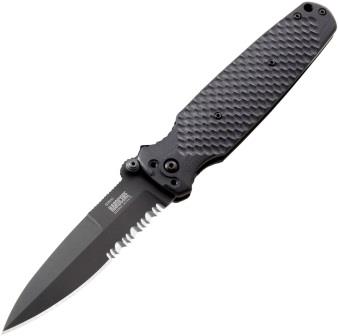 Hardcore Hardware Australia HHA Covert 01 Linerlock Pocket Knife Black - HBBCOVERT01BKBK