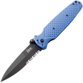 Hardcore Hardware Australia HHA Covert 01 Linerlock Pocket Knife Black Blue - HBBCOVERT01BKBL