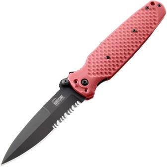 Hardcore Hardware Australia HHA Covert 01 Linerlock Pocket Knife Black Red - HBBCOVERT01BKRD