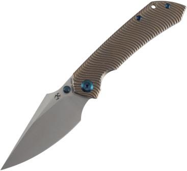 Kansept Fenrir Framelock Pocket Knife Bronze Titanium - K1034C2