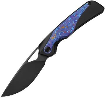 KI3735A2 Kizer Topsail Framelock Pocket Knife Timascus