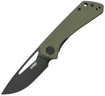 KUB331T Kubey Thalia Front Flipper Linerlock Pocket Knife OD Green G10