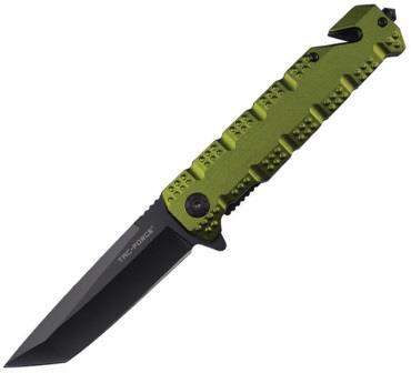 TF2028GN Tac Force Rescue Folder Spring Assisted Opening Linerlock Pocket Knife