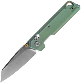 Vosteed Parallel Crossbar Lock Pocket Knife Green Titanium - VOSA3519
