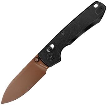 VOSA4504 Vosteed Raccoon Crossbar Lock Pocket Knife Titanium Slim Black