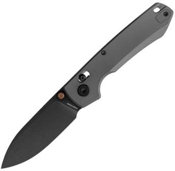 VOSA4505 Vosteed Raccoon Crossbar Lock Pocket Knife Titanium Slim Gray
