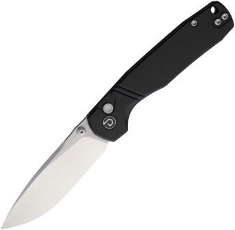 TD017BK Defcon Button Lock Folder Pocket Knife Black