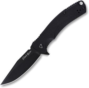 VNI33GPBBK V NIVES Black Rambo Shorty Pro Linerlock Pocket Knife